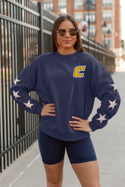 CHATTANOOGA MOCS DEDICATION EMBELLISHED STAR SLEEVE CREWNECK PULLOVER