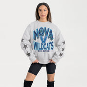 VILLANOVA WILDCATS RESILIENCE STAR EMBELLISHED CREW SWEATSHIRT