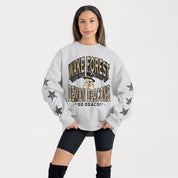 WAKE FOREST DEMON DEACONS RESILIENCE STAR EMBELLISHED CREW SWEATSHIRT