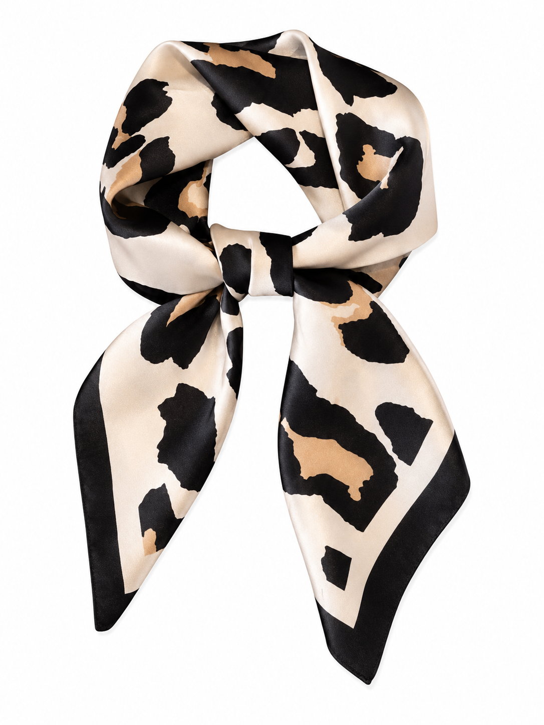 ELANA LEOPARD PRINT BANDANA SCARF