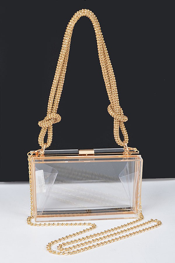 GLIMMER BOX CLEAR STADIUM BAG