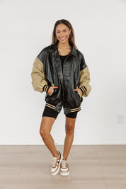 VARSITY VIBES COLORBLOCK JACKET