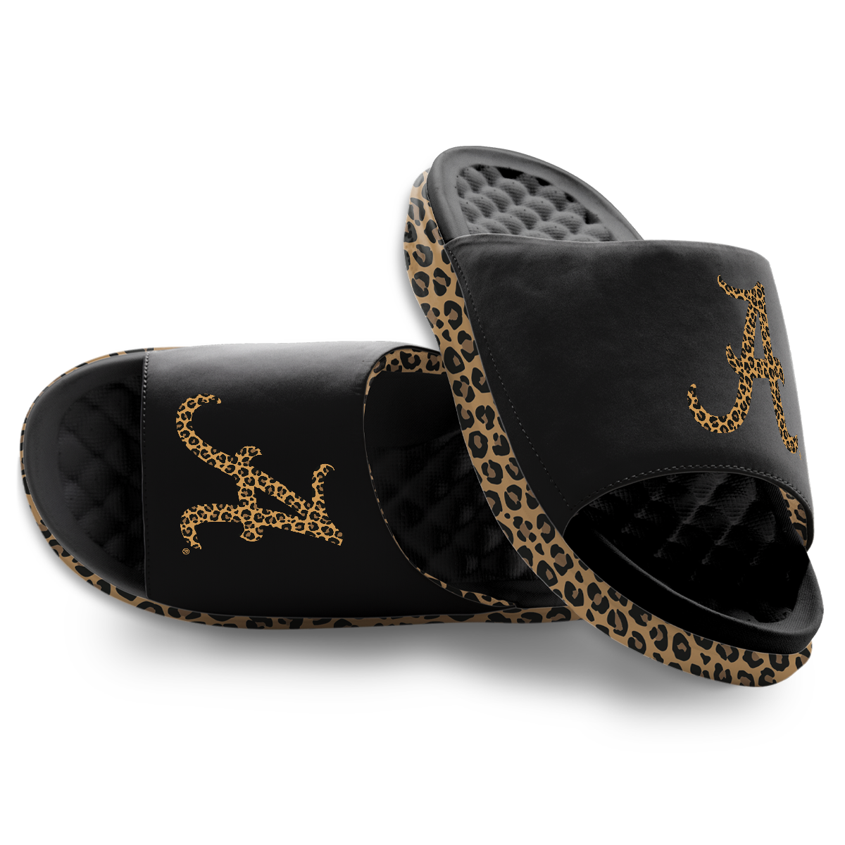 Alabama Crimson Tide Cheetah Dip Motive Slide Sandles