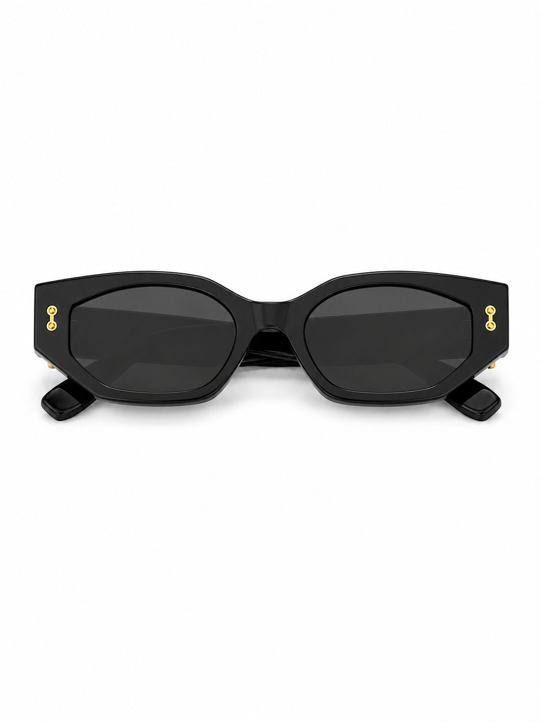 ALL THE ANGLES CAT EYE SUNGLASSES IN BLACK