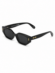 ALL THE ANGLES CAT EYE SUNGLASSES IN BLACK