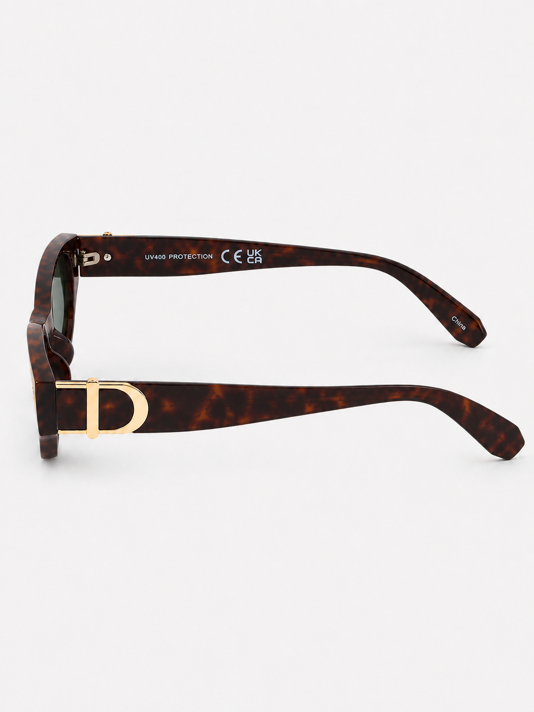 MODERN MUSE BUCKLE ROUND SUNGLASSES IN BROWN