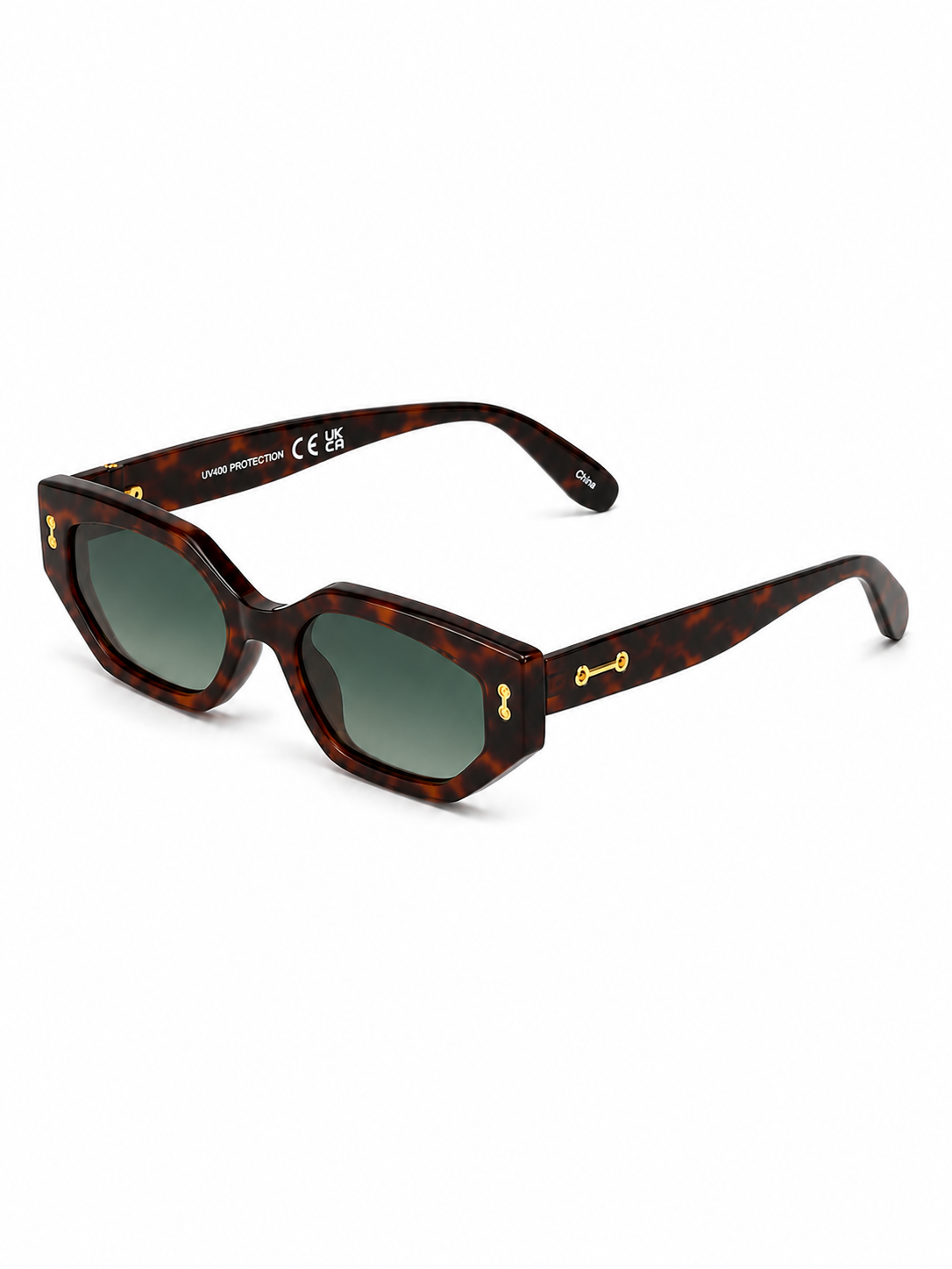 ALL THE ANGLES CAT EYE SUNGLASSES IN BROWN