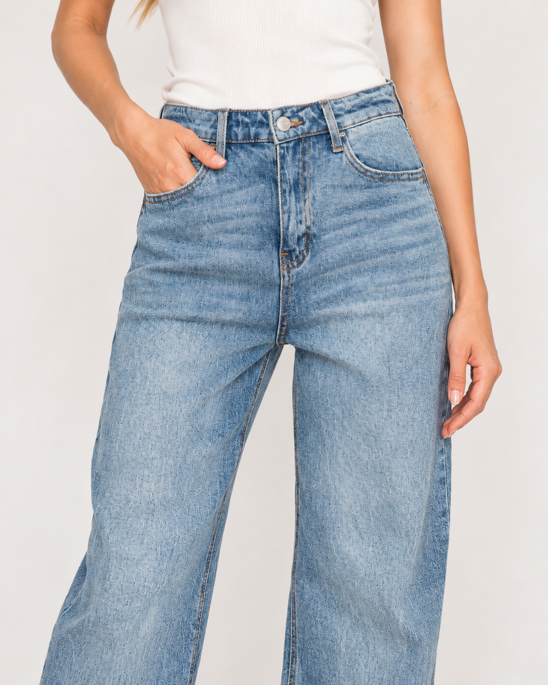 HIGH POTENTIAL 90'S FIT DENIM JEANS