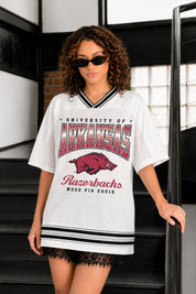 ARKANSAS RAZORBACKS SQUAD MENTALITY OVERSIZED MESH FASHION JERSEY