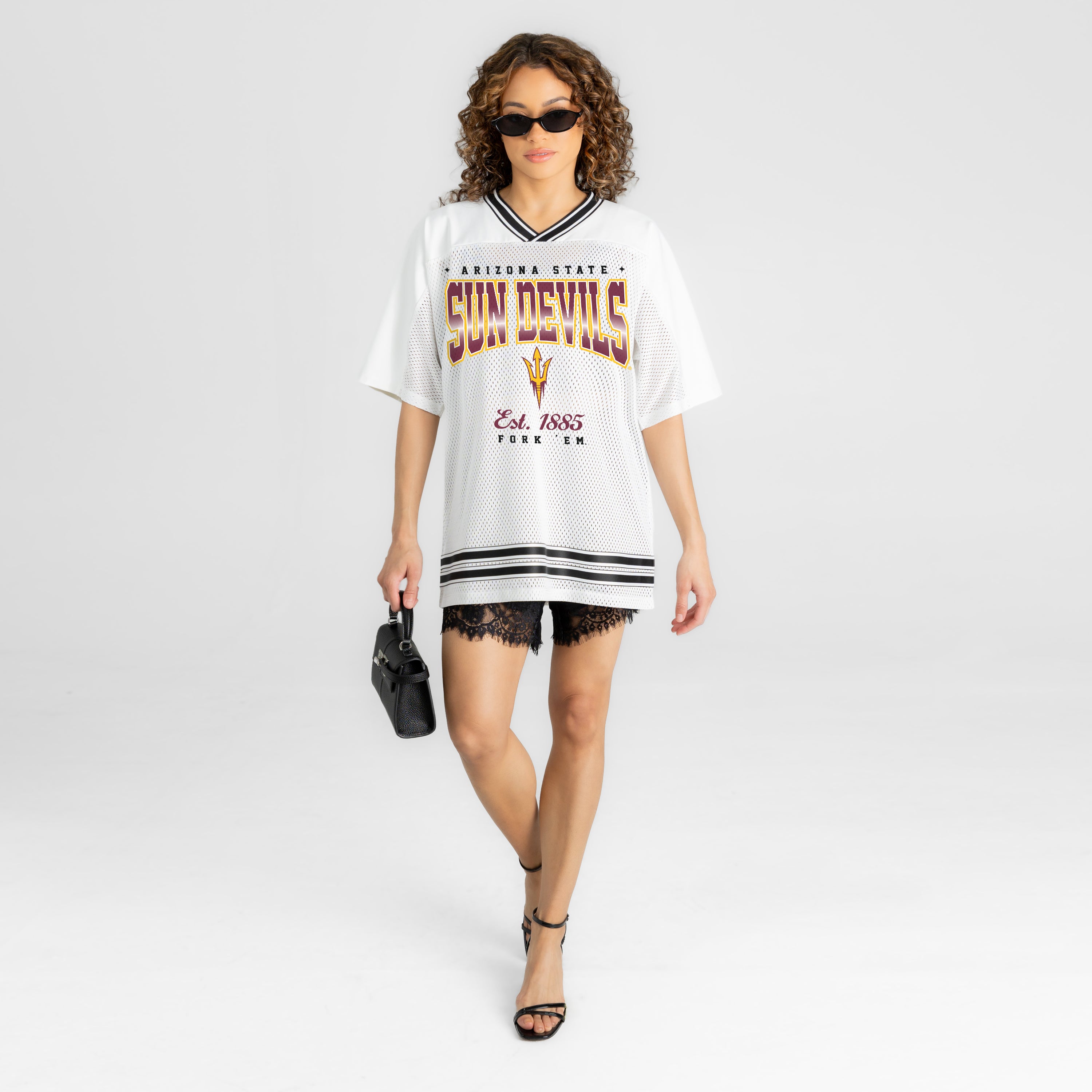 ARIZONA STATE SUN DEVILS SQUAD MENTALITY OVERSIZED MESH FASHION JERSEY