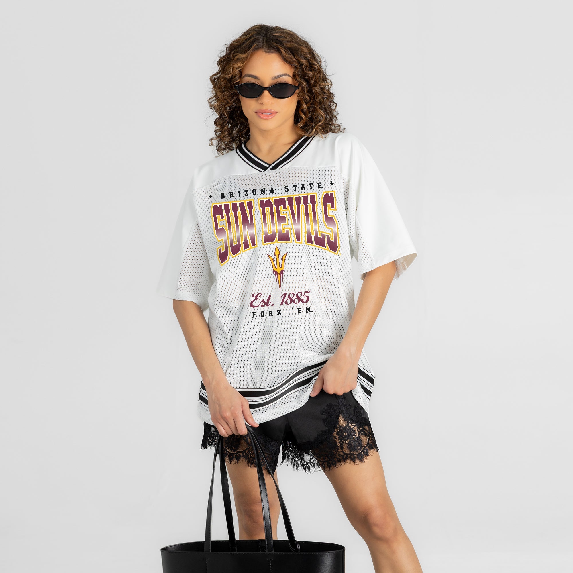ARIZONA STATE SUN DEVILS SQUAD MENTALITY OVERSIZED MESH FASHION JERSEY