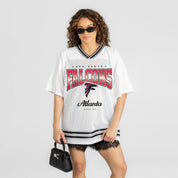 ATLANTA FALCONS SQUAD MENTALITY OVERSIZED MESH FASHION TOP
