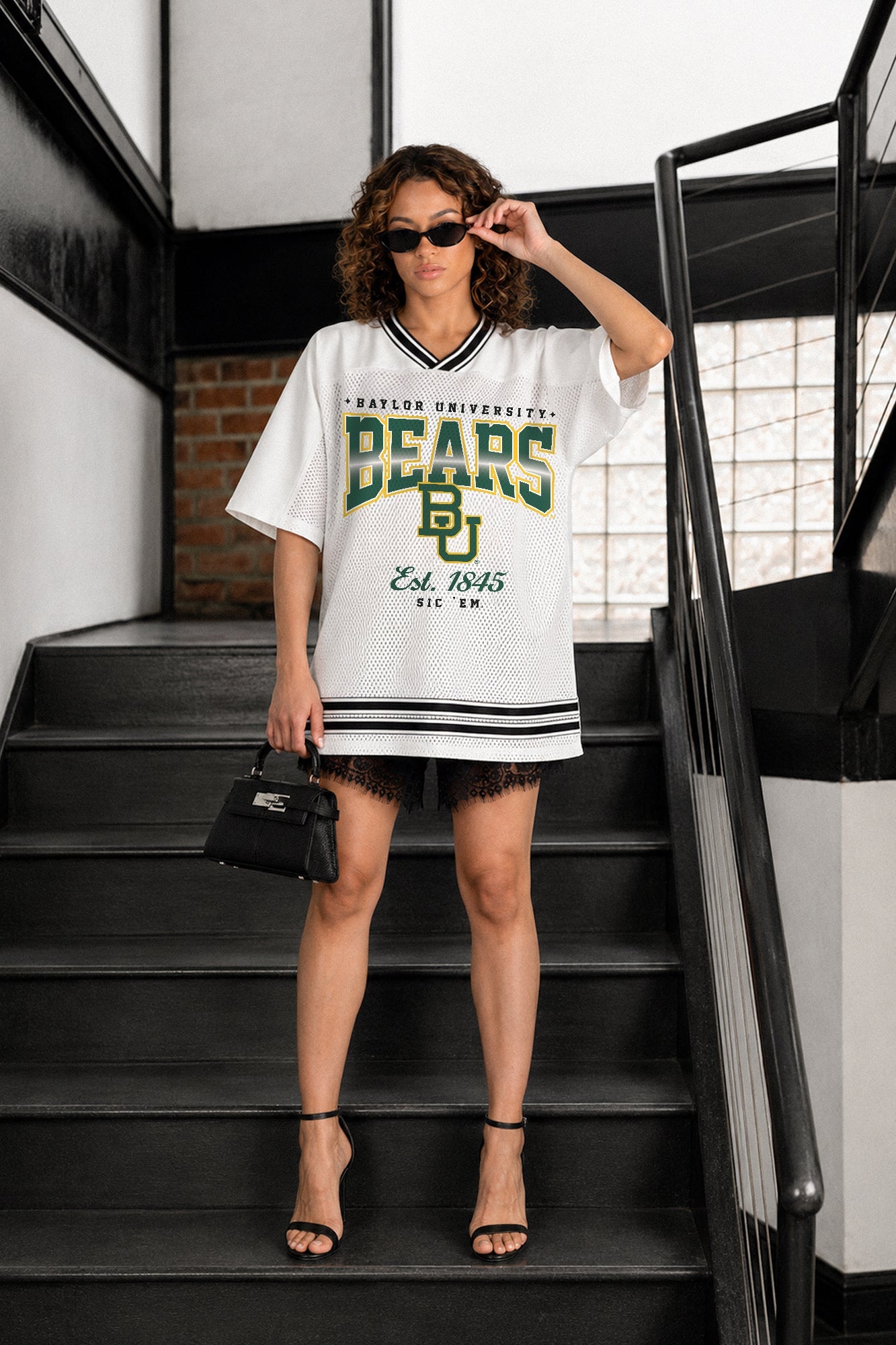 BAYLOR BEARS SQUAD MENTALITY OVERSIZED MESH FASHION JERSEY