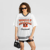 CINCINNATI BENGALS SQUAD MENTALITY OVERSIZED MESH FASHION TOP