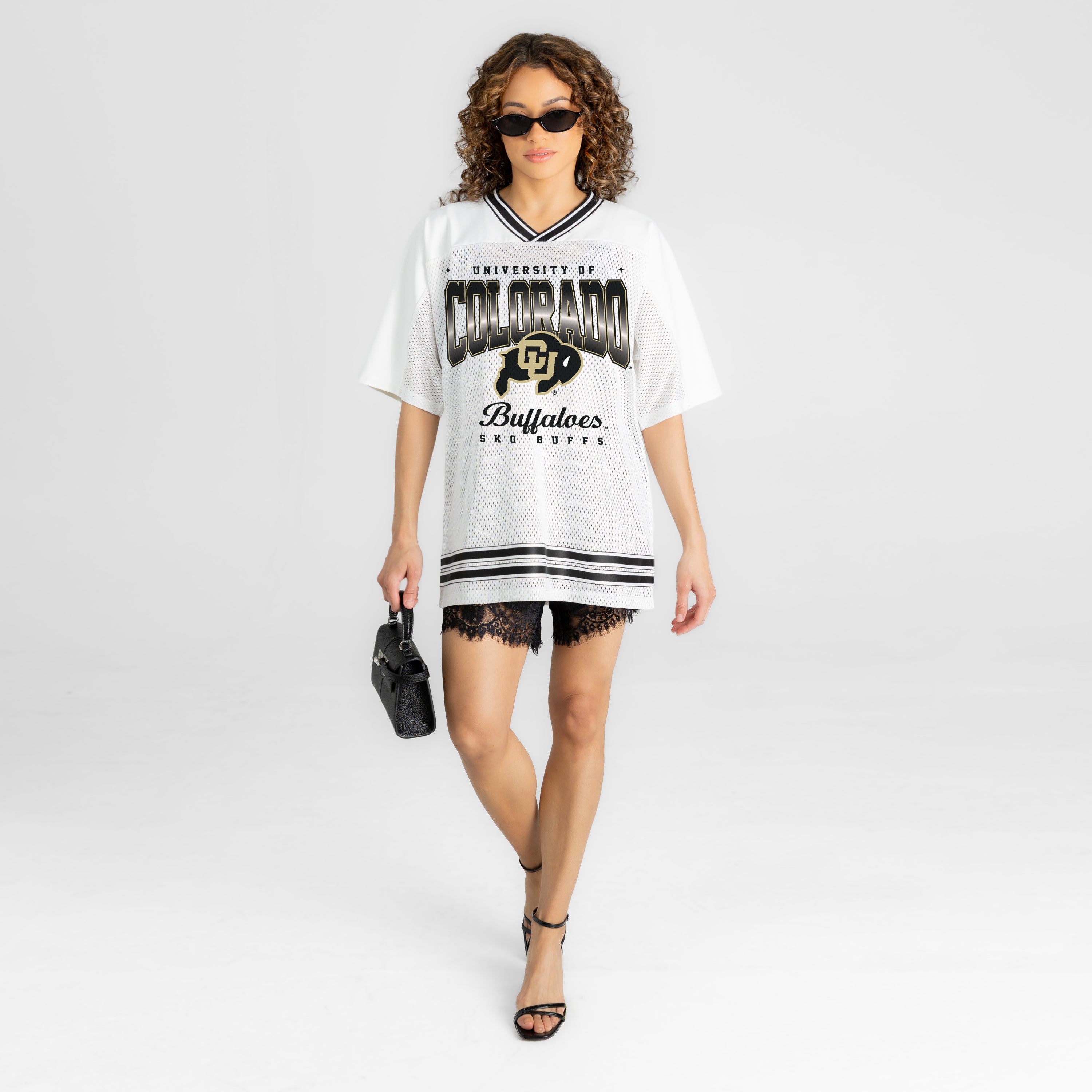 COLORADO BUFFALOES SQUAD MENTALITY OVERSIZED MESH FASHION JERSEY