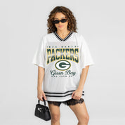 GREEN BAY PACKERS SQUAD MENTALITY OVERSIZED MESH FASHION TOP