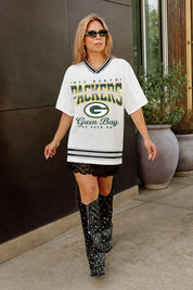 GREEN BAY PACKERS SQUAD MENTALITY OVERSIZED MESH FASHION TOP