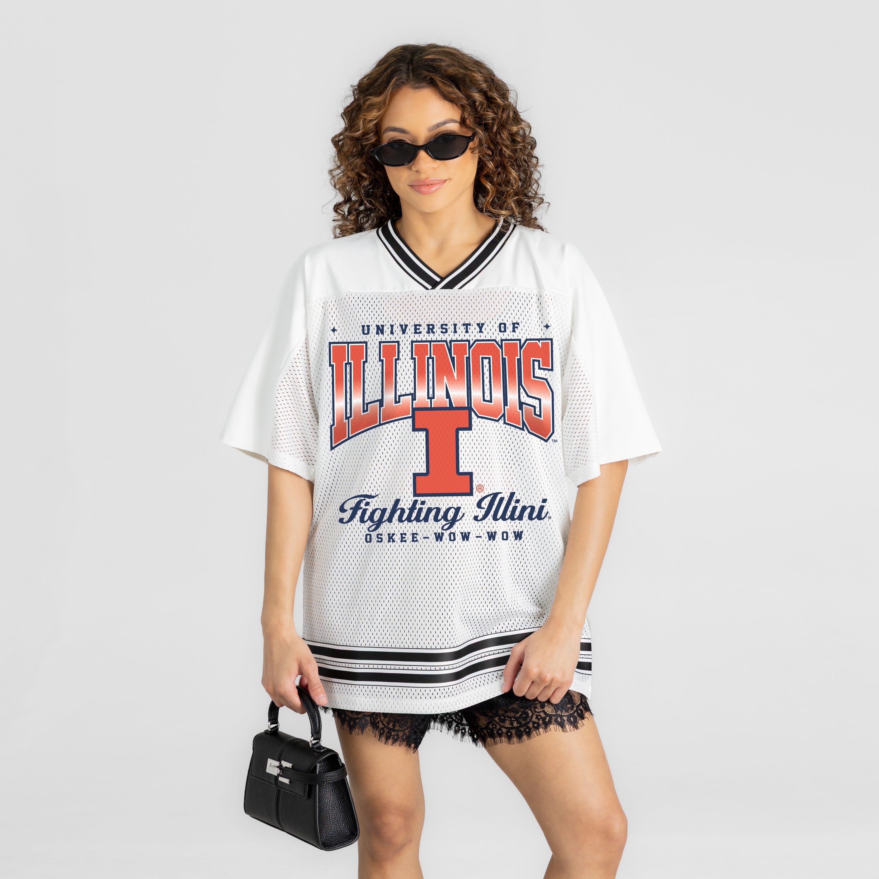 ILLINOIS FIGHTING ILLINI SQUAD MENTALITY OVERSIZED MESH FASHION JERSEY