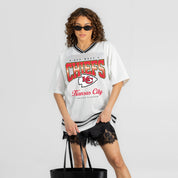 KANSAS CITY CHIEFS SQUAD MENTALITY OVERSIZED MESH FASHION TOP