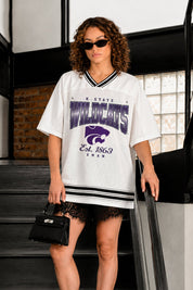 KANSAS STATE WILDCATS SQUAD MENTALITY OVERSIZED MESH FASHION JERSEY