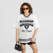 LAS VEGAS RAIDERS SQUAD MENTALITY OVERSIZED MESH FASHION TOP
