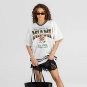 MIAMI HURRICANES SQUAD MENTALITY OVERSIZED MESH FASHION JERSEY