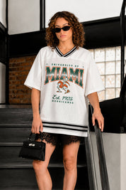 MIAMI HURRICANES SQUAD MENTALITY OVERSIZED MESH FASHION JERSEY