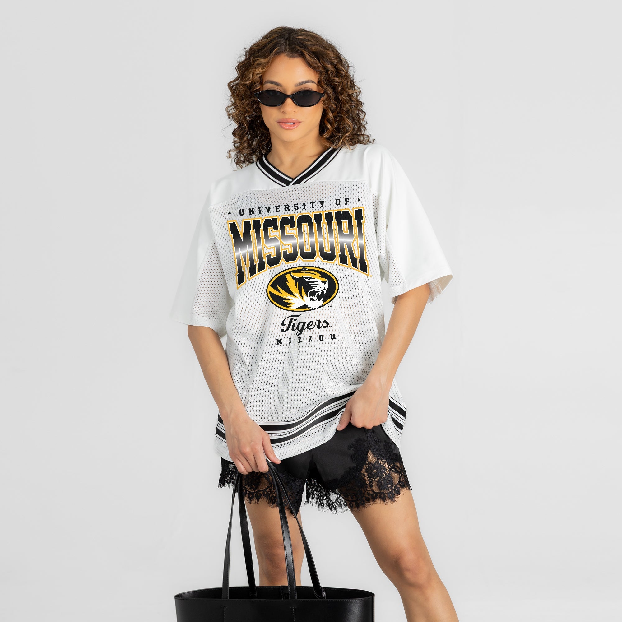 MISSOURI TIGERS SQUAD MENTALITY OVERSIZED MESH FASHION JERSEY