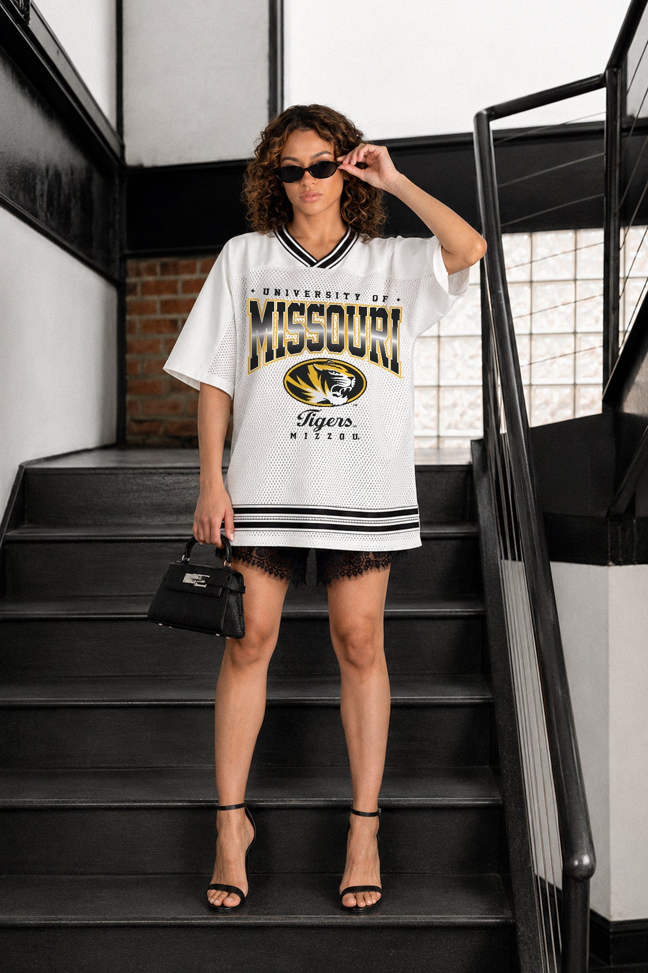 MISSOURI TIGERS SQUAD MENTALITY OVERSIZED MESH FASHION JERSEY