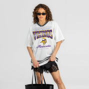 MINNESOTA VIKINGS SQUAD MENTALITY OVERSIZED MESH FASHION TOP