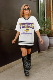 MINNESOTA VIKINGS SQUAD MENTALITY OVERSIZED MESH FASHION TOP