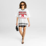NEBRASKA CORNHUSKERS SQUAD MENTALITY OVERSIZED MESH FASHION JERSEY