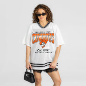 OKLAHOMA STATE COWBOYS SQUAD MENTALITY OVERSIZED MESH FASHION JERSEY