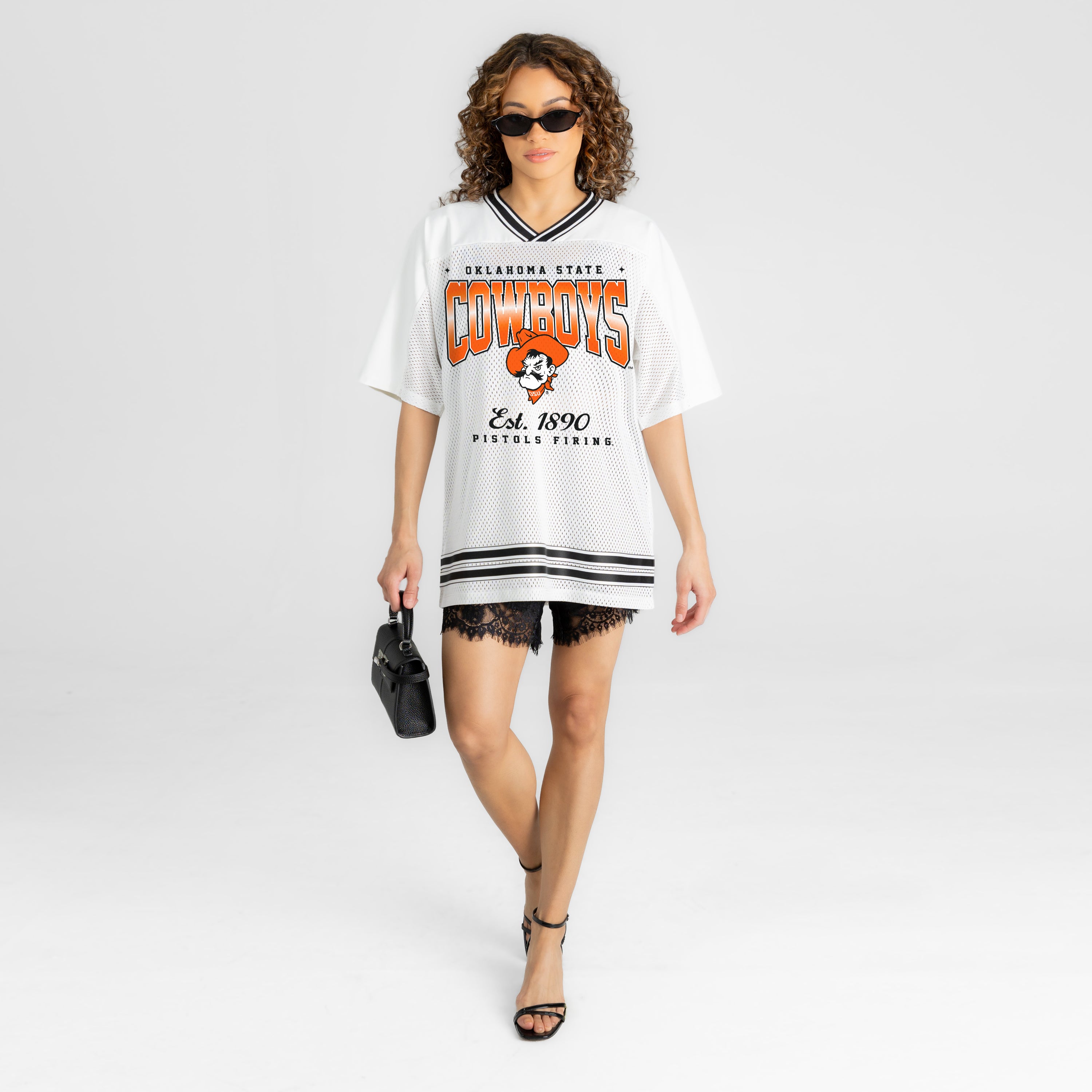 OKLAHOMA STATE COWBOYS SQUAD MENTALITY OVERSIZED MESH FASHION JERSEY