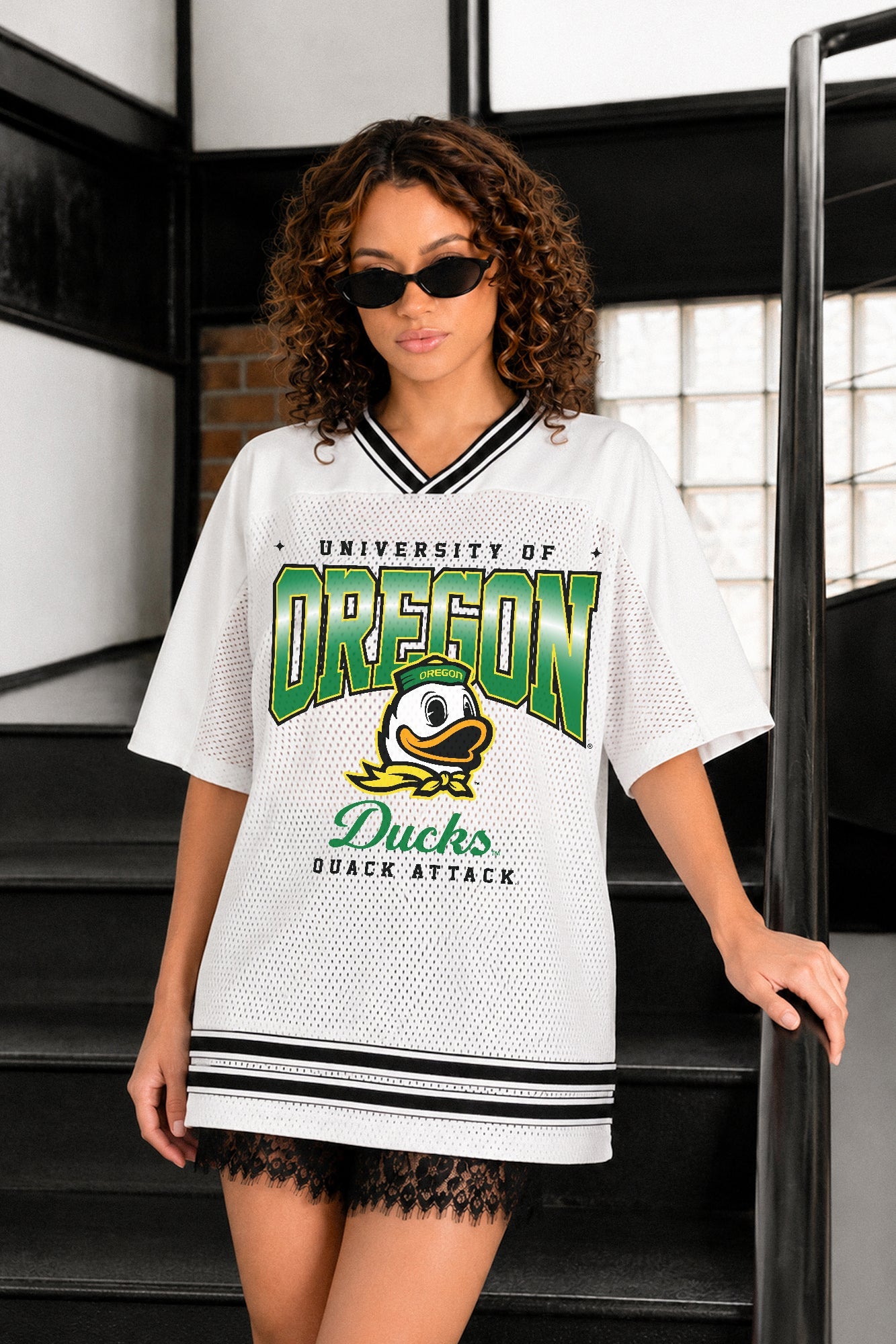 OREGON DUCKS SQUAD MENTALITY OVERSIZED MESH FASHION JERSEY