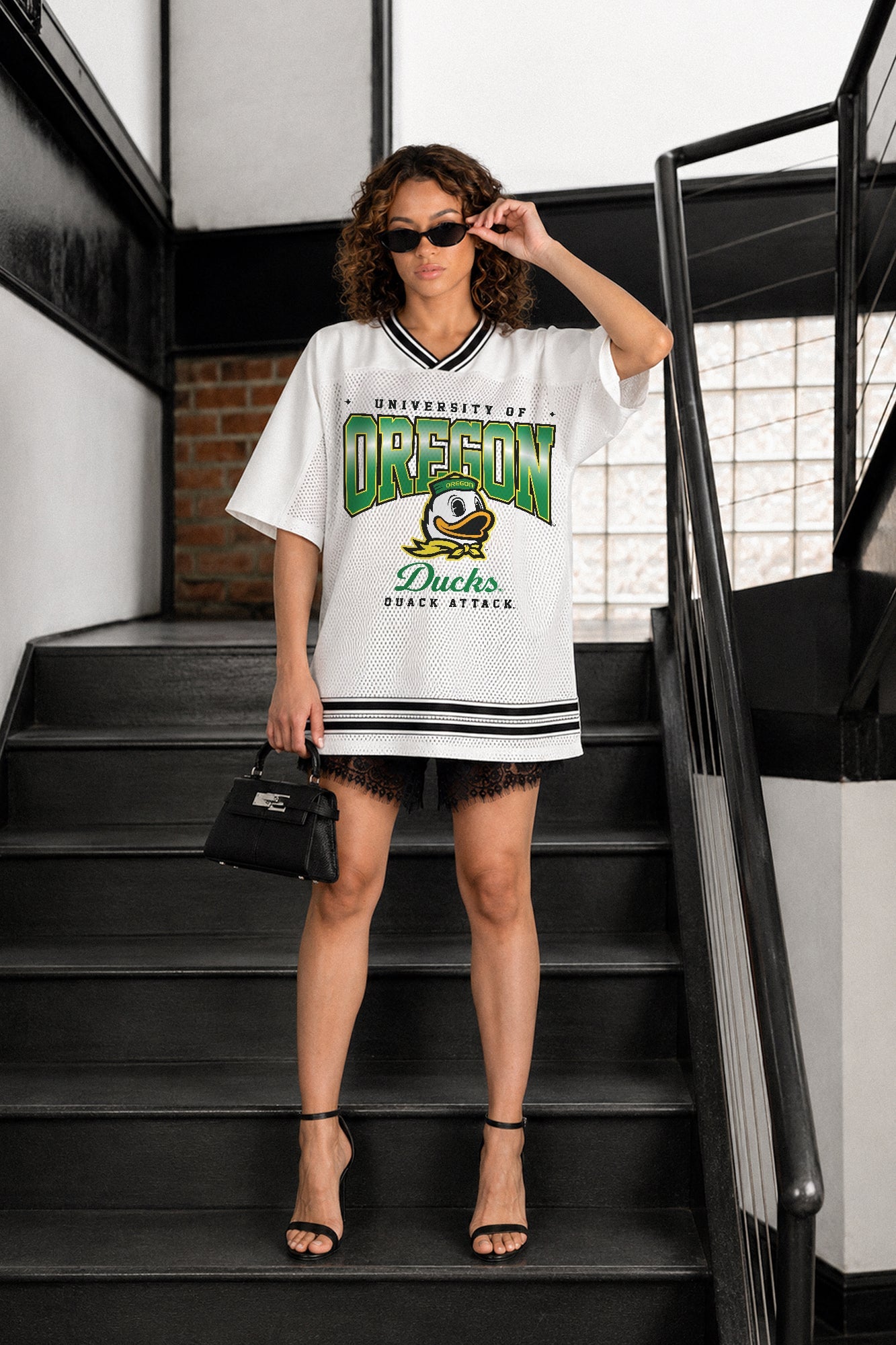 OREGON DUCKS SQUAD MENTALITY OVERSIZED MESH FASHION JERSEY