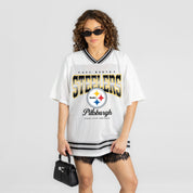 PITTSBURGH STEELERS SQUAD MENTALITY OVERSIZED MESH FASHION TOP