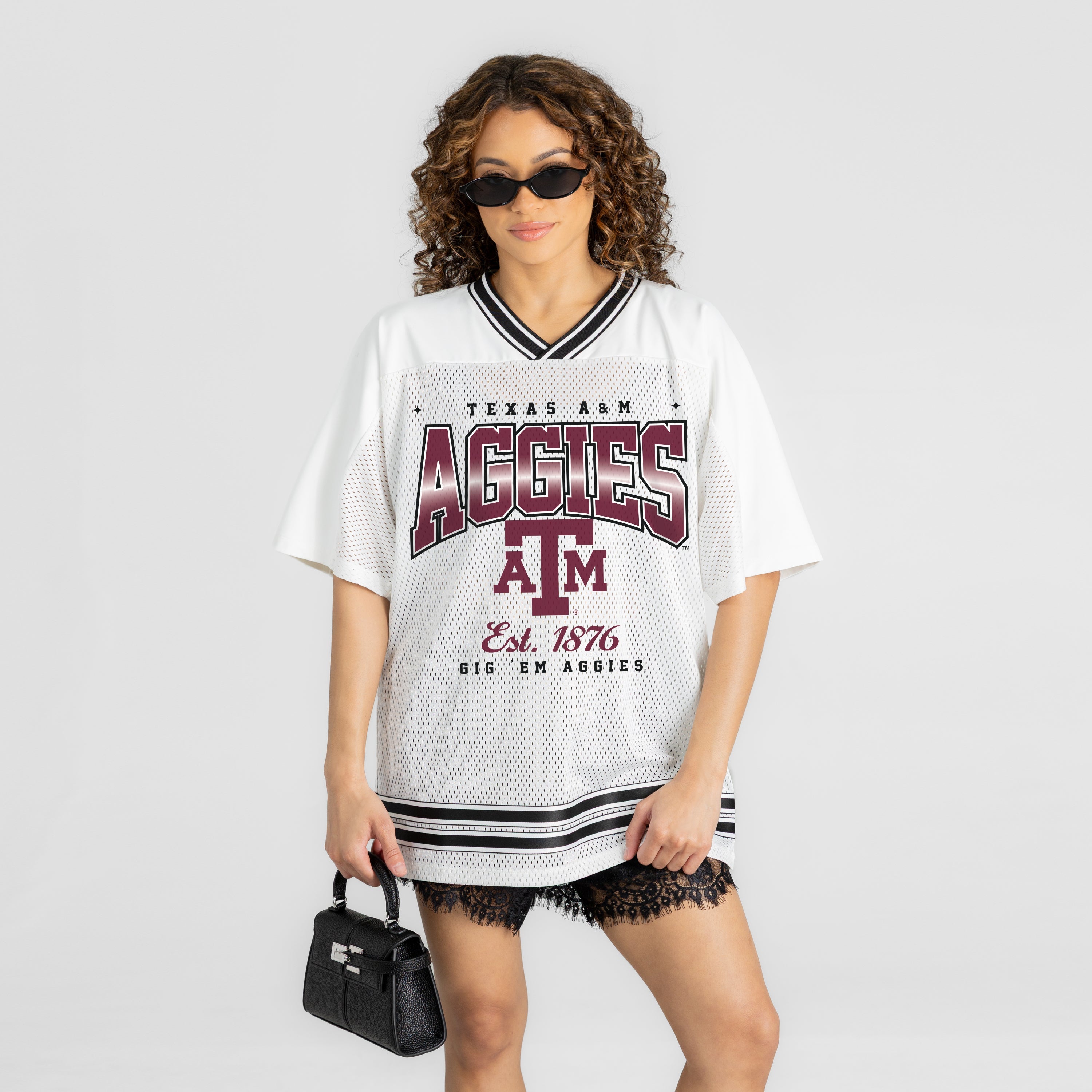TEXAS A&M AGGIES SQUAD MENTALITY OVERSIZED MESH FASHION JERSEY