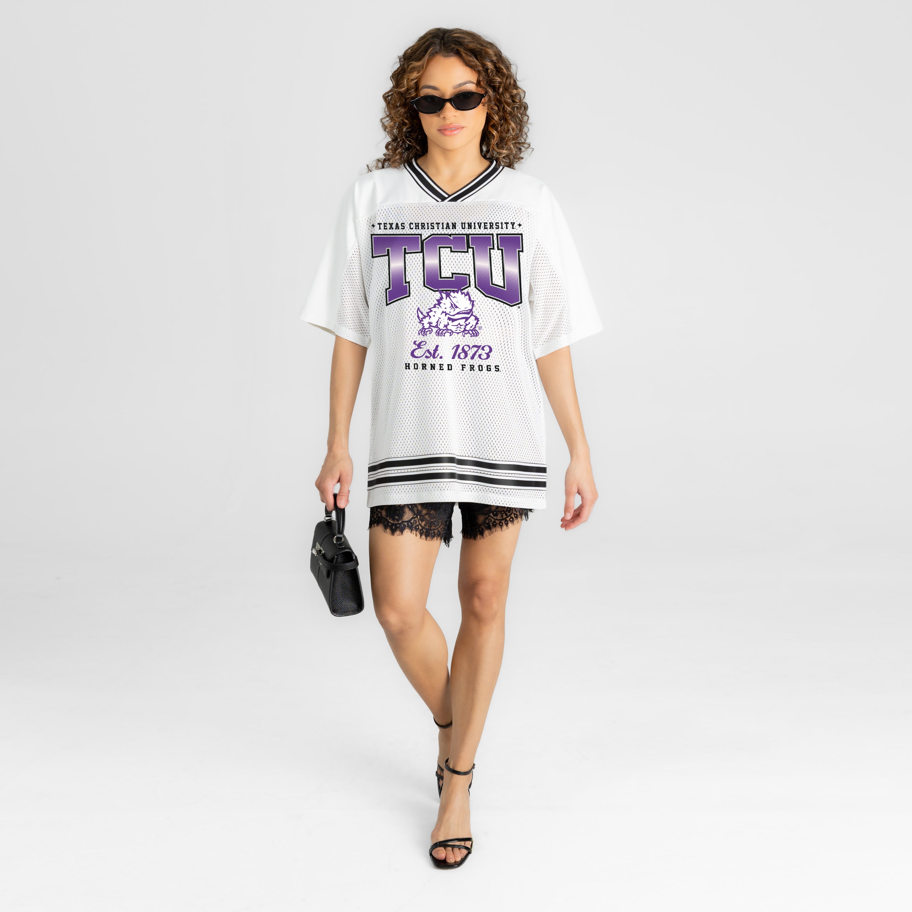 TCU HORNED FROGS SQUAD MENTALITY OVERSIZED MESH FASHION JERSEY