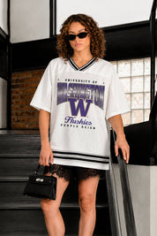 WASHINGTON HUSKIES SQUAD MENTALITY OVERSIZED MESH FASHION JERSEY