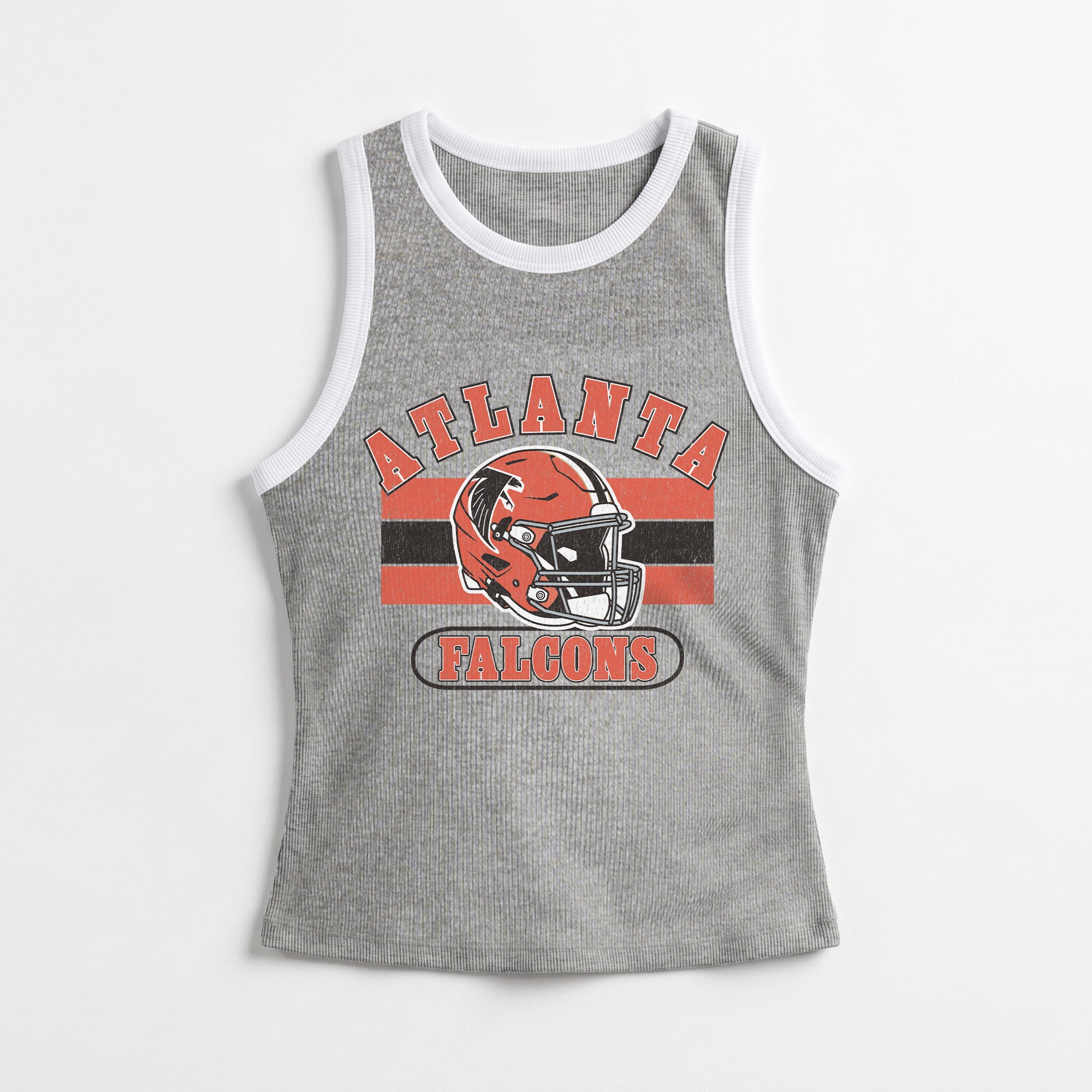 ATLANTA FALCONS VICTORY CLUB CONTRAST TRIM FITTED TANK TOP
