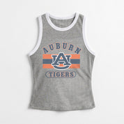 AUBURN TIGERS VICTORY CLUB CONTRAST TRIM FITTED TANK TOP