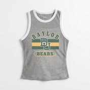 BAYLOR BEARS VICTORY CLUB CONTRAST TRIM FITTED TANK TOP