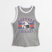 BUFFALO BILLS VICTORY CLUB CONTRAST TRIM FITTED TANK TOP