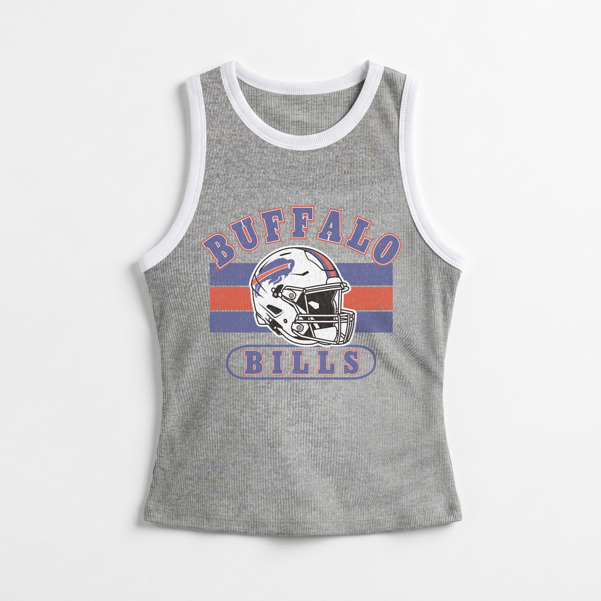BUFFALO BILLS VICTORY CLUB CONTRAST TRIM FITTED TANK TOP
