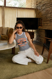 CINCINNATI BENGALS VICTORY CLUB CONTRAST TRIM FITTED TANK TOP