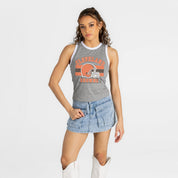 CLEVELAND BROWNS VICTORY CLUB CONTRAST TRIM FITTED TANK TOP