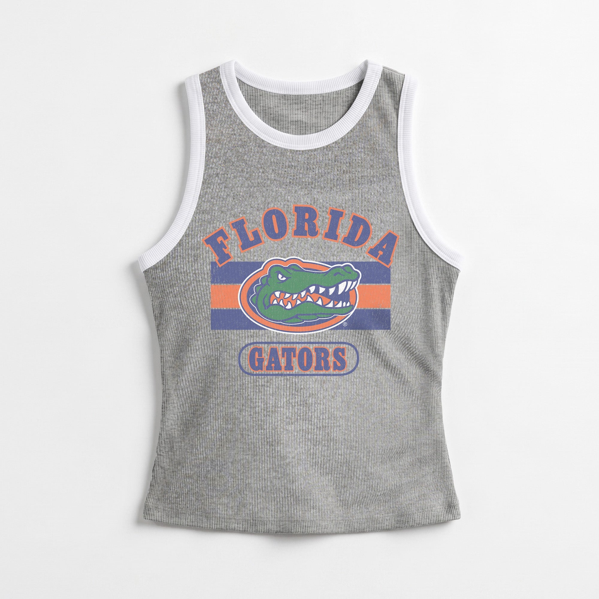 FLORIDA GATORS VICTORY CLUB CONTRAST TRIM FITTED TANK TOP