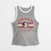 FLORIDA STATE SEMINOLES VICTORY CLUB CONTRAST TRIM FITTED TANK TOP