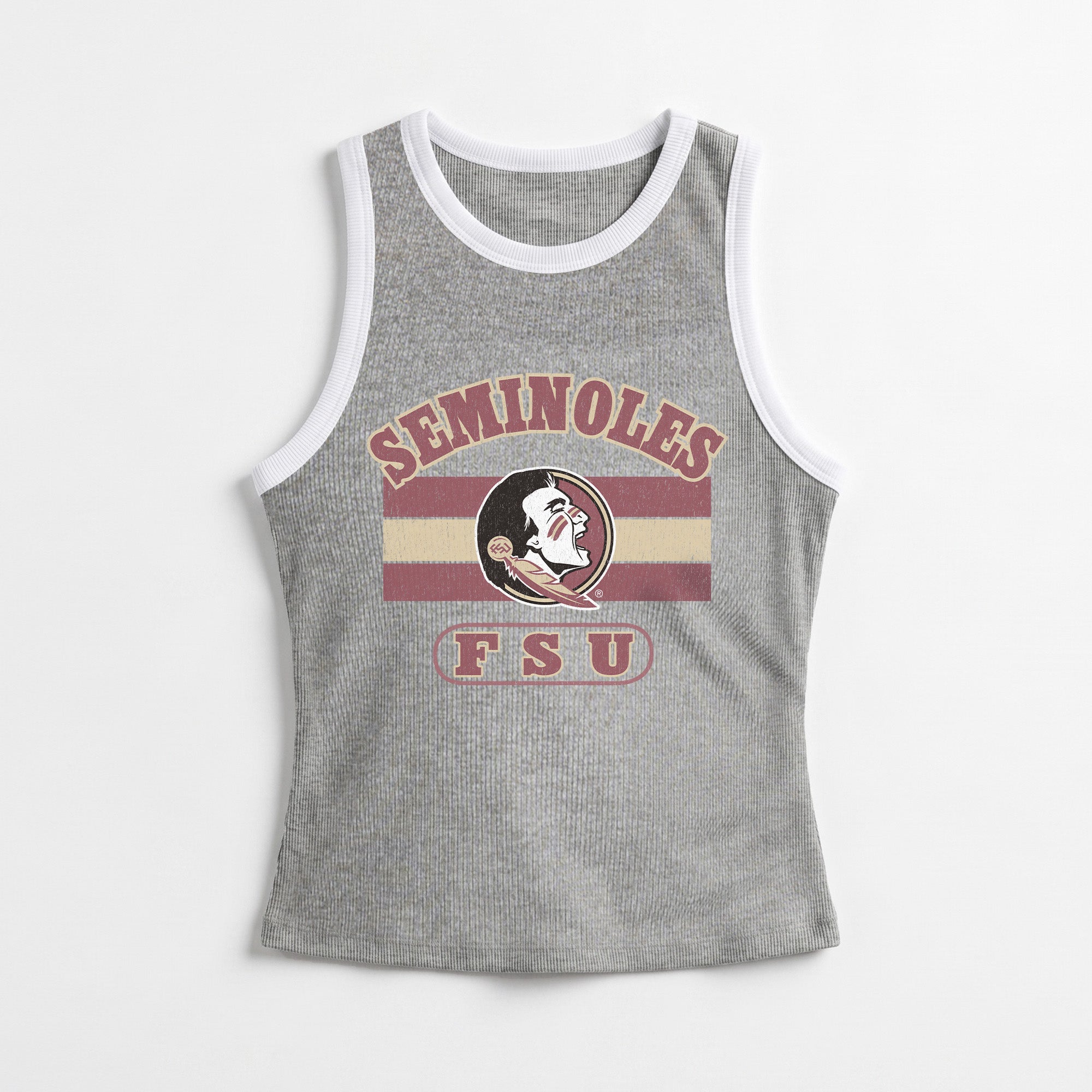 FLORIDA STATE SEMINOLES VICTORY CLUB CONTRAST TRIM FITTED TANK TOP